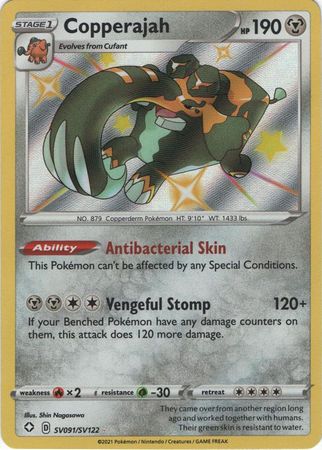 Copperajah - SV91/SV122 - Shiny Rare Shining Fates-Cherry Collectables