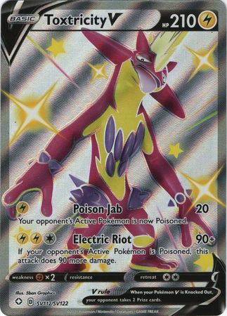 Toxtricity V - SV112/SV122 - Shiny Rare Shining Fates-Cherry Collectables