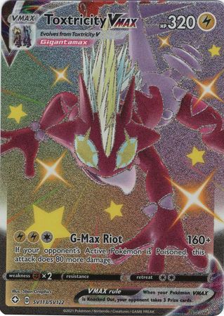 Toxtricity VMAX - SV113/SV122 - Shiny Rare Shining Fates-Cherry Collectables