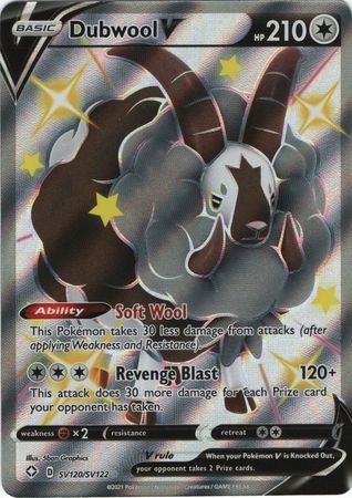 Dubwool V - SV120/SV122 - Shiny Rare Shining Fates-Cherry Collectables