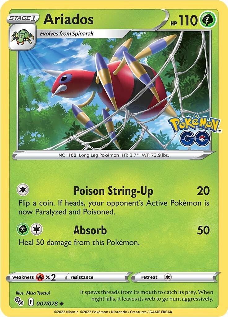 Ariados - 007/078 - Uncommon Pokemon Go