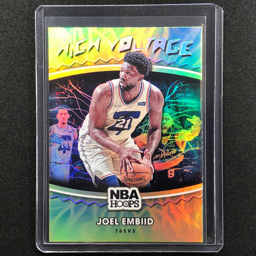 2021-22 Hoops Joel Embiid High Voltage Holo No 14