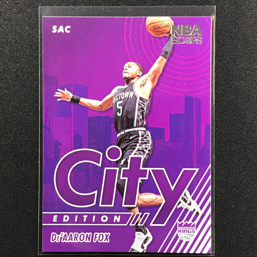2021-22 Hoops Deaaron Fox City Edition No 28