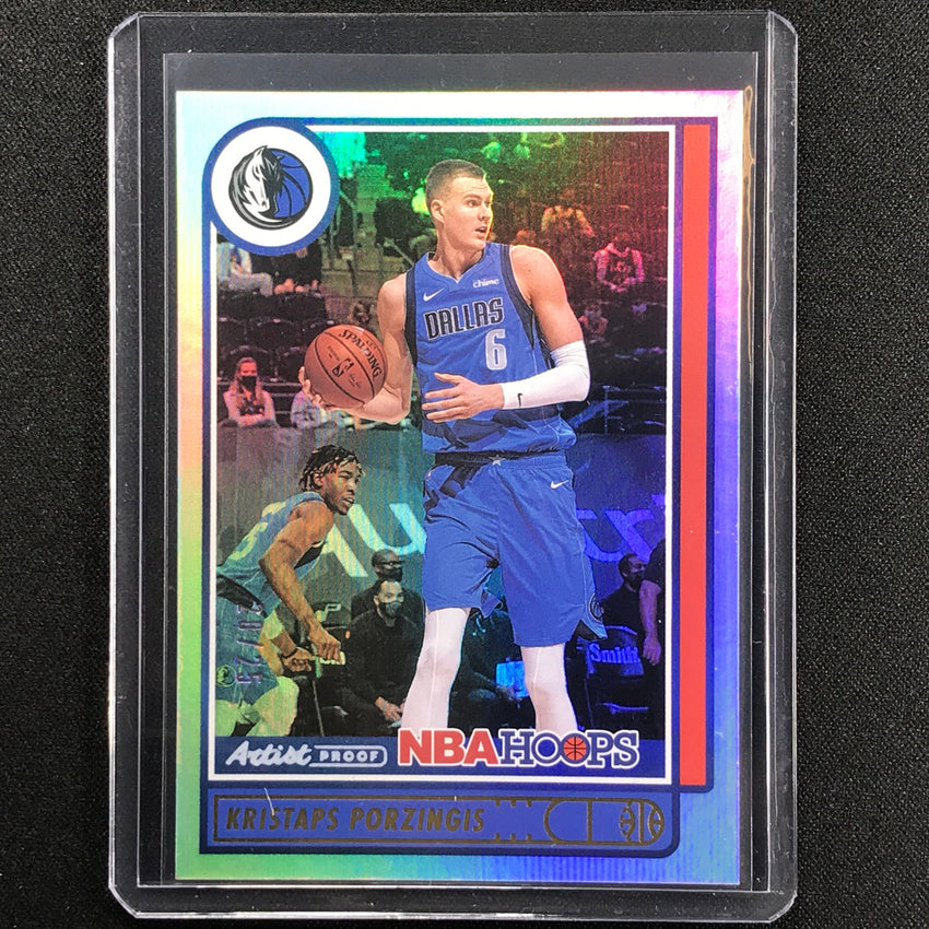 2021-22 Hoops Kristaps Porzingis Silver Artist Proof 20/25