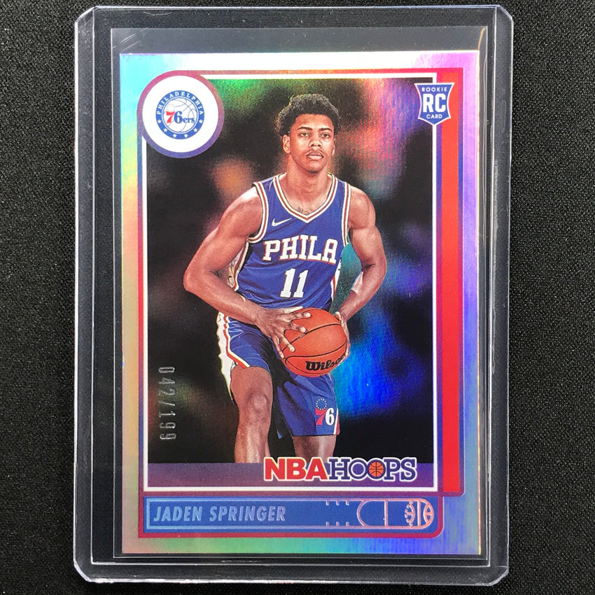 2021-22 Hoops Jaden Springer Silver Rookie 42/199