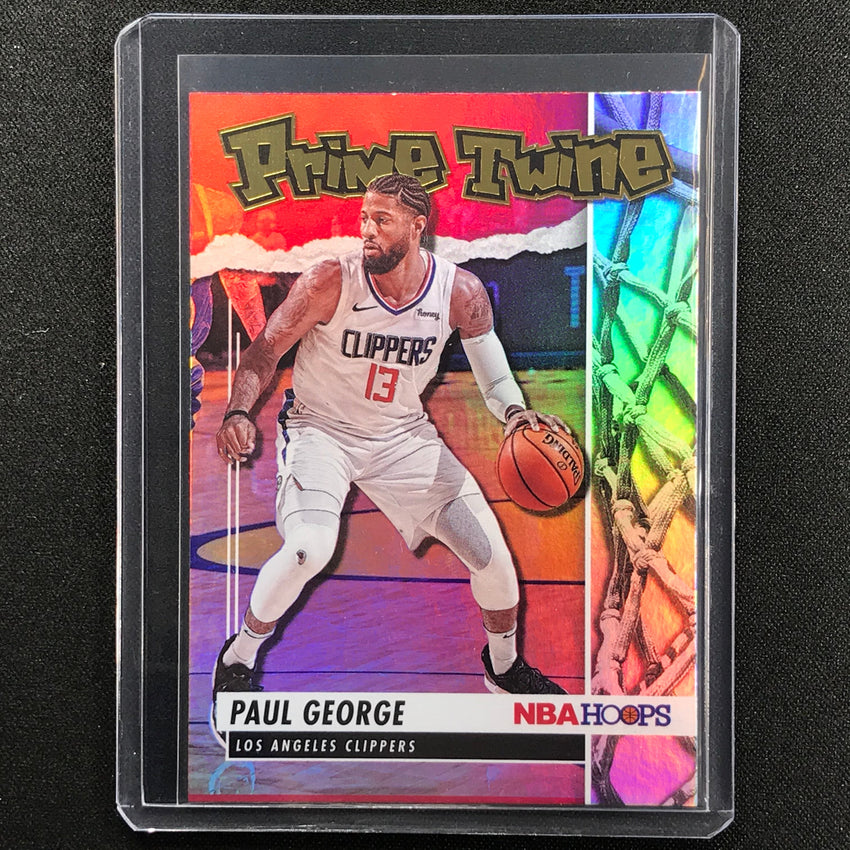 2021-22 Hoops PAUL GEORGE Prime Twine Holo SP #7