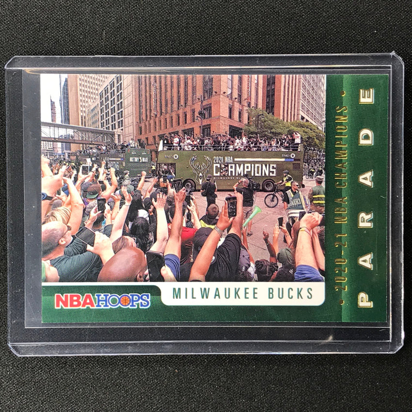 2021-22 Hoops Milwaukee Bucks Parade Nba Champions Ssp No 100