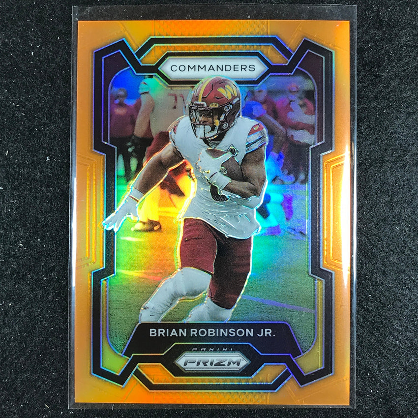 2023 Prizm Football Brian Robinson Jr. Base Orange 175/249
