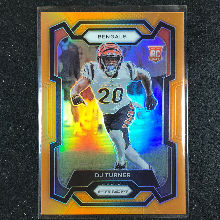 2023 Prizm Football Dj Turner Rookie Base Orange 194/249