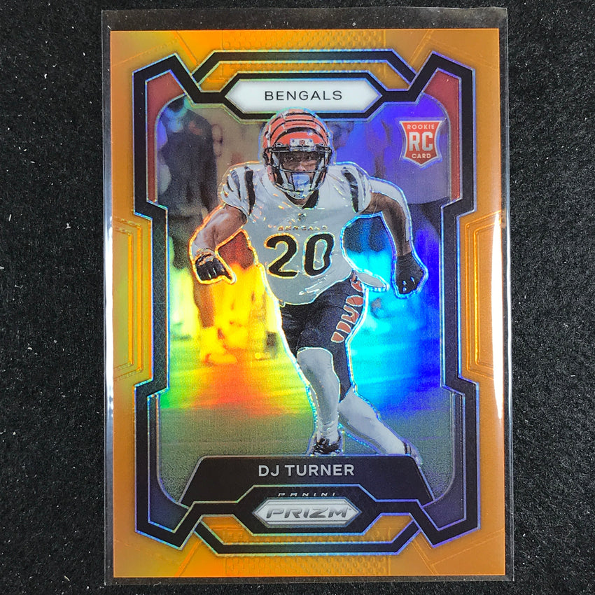 2023 Prizm Football Dj Turner Rookie Base Orange 225/249