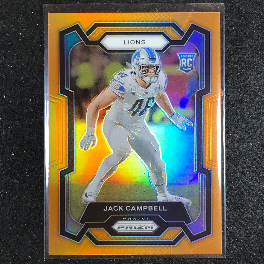 2023 Prizm Football Jack Campbell Rookie Base Orange 43/249