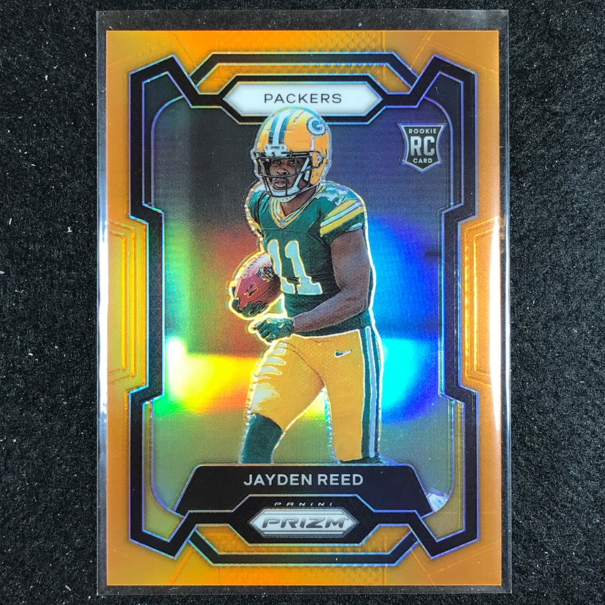 2023 Prizm Football Jayden Reed Rookie Base Orange 191/249