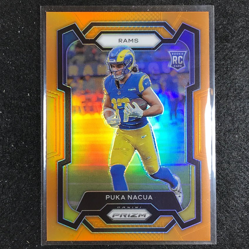2023 Prizm Football Puka Nacua Rookie Base Orange 169/249