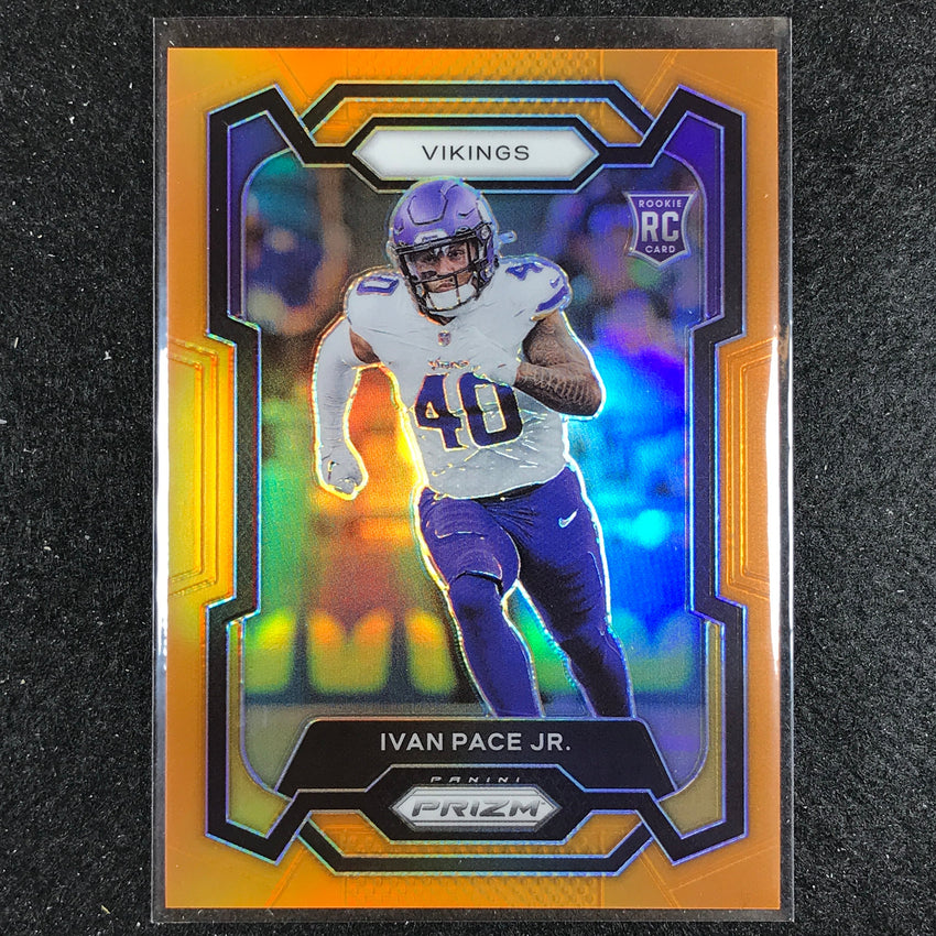 2023 Prizm Football Ivan Pace Jr. Rookie Base Orange 35/249
