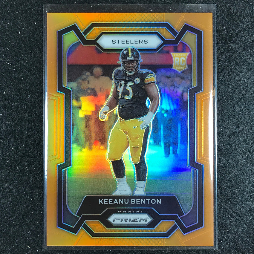 2023 Prizm Football Keeanu Benton Rookie Base Orange 85/249