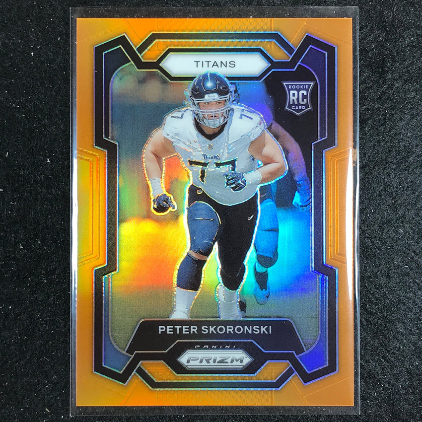 2023 Prizm Football Peter Skoronski Rookie Base Orange 93/249