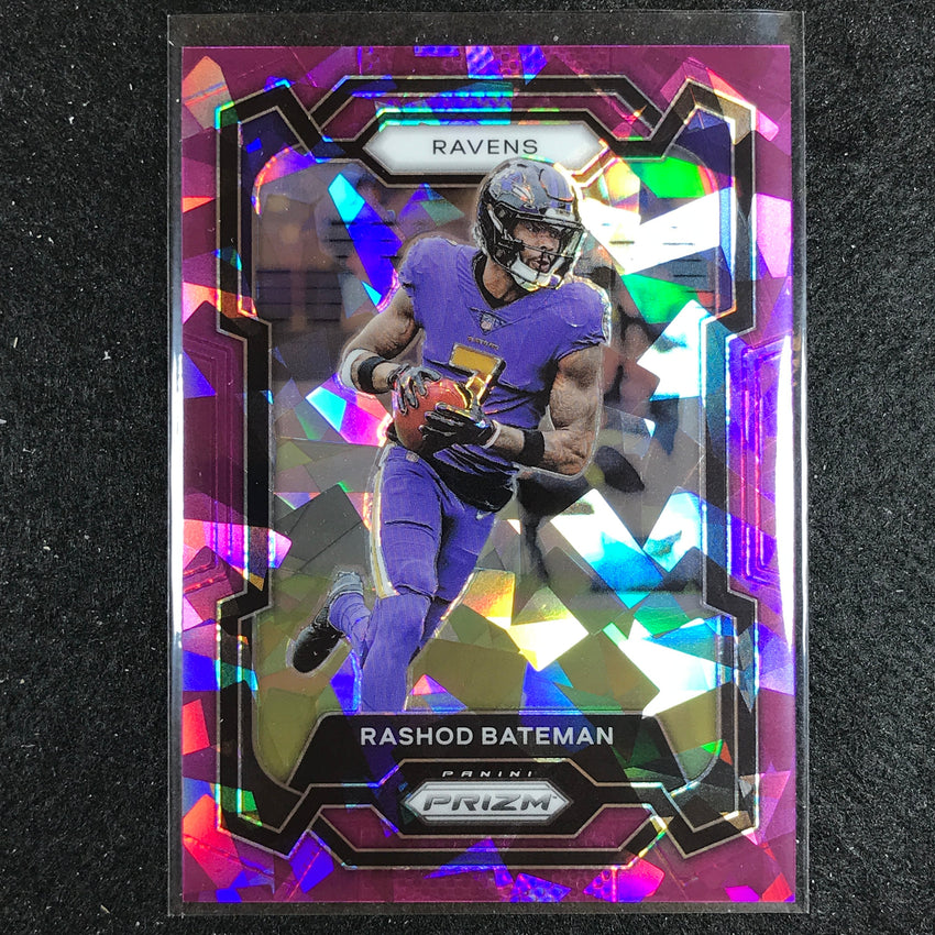 2023 Prizm Football RASHOD BATEMAN Base Purple Ice 163/225