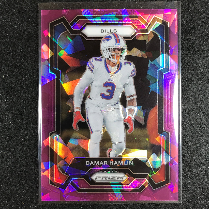 2023 Prizm Football Damar Hamlin Base Purple Ice 91/225
