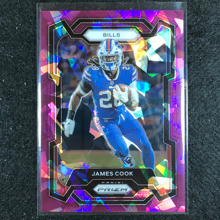 2023 Prizm Football James Cook Base Purple Ice 37/225