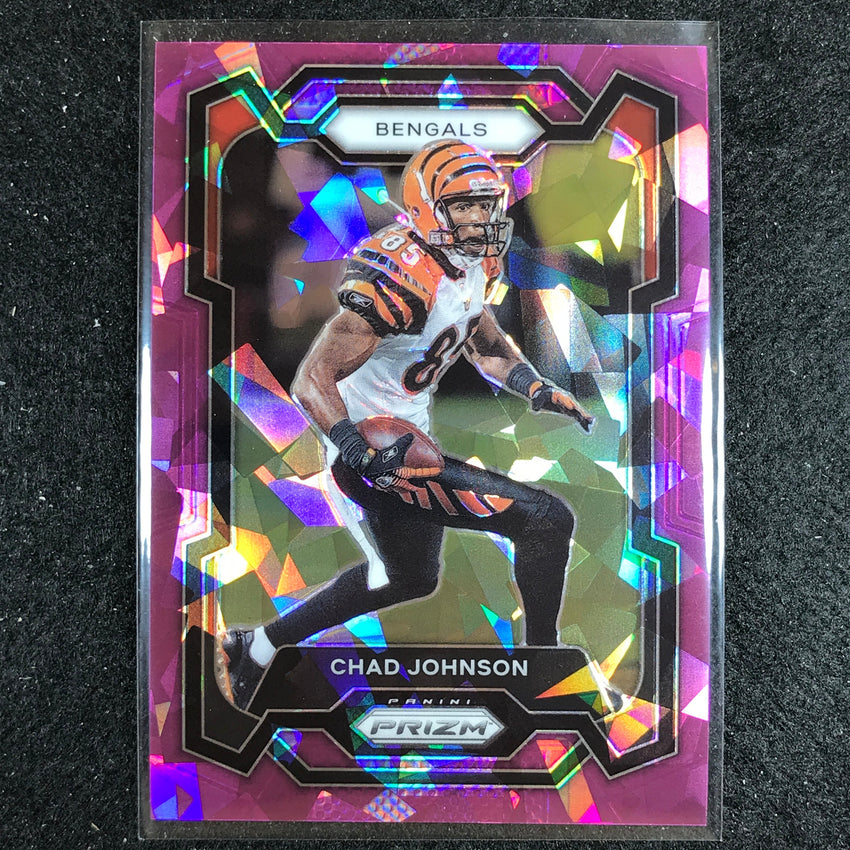 2023 Prizm Football Chad Johnson Base Purple Ice 156/225