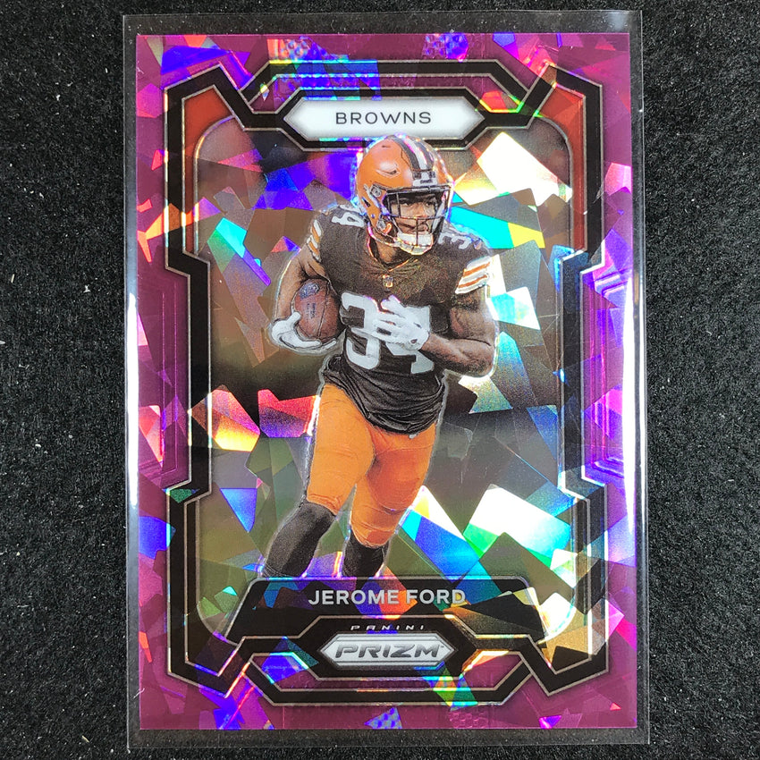 2023 Prizm Football Jerome Ford Base Purple Ice 43/225