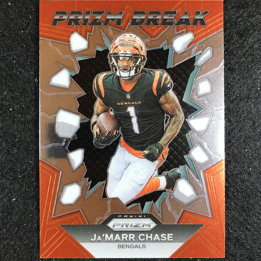 2023 Prizm Football Jamarr Chase Prizm Break Base No 10