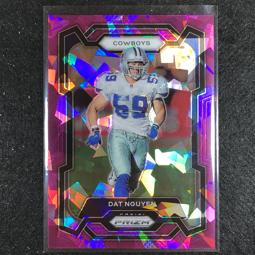 2023 Prizm Football Dat Nguyen Base Purple Ice 222/225