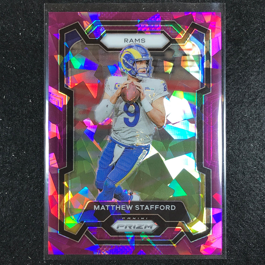 2023 Prizm Football Matthew Stafford Base Purple Ice 197/225