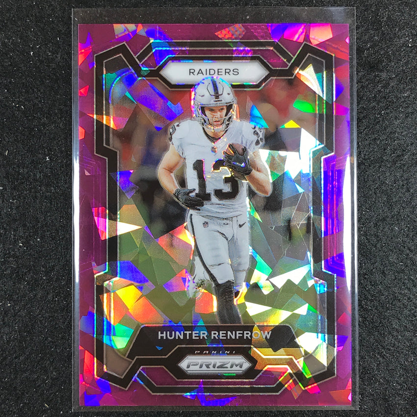 2023 Prizm Football Hunter Renfrow Base Purple Ice 9/225
