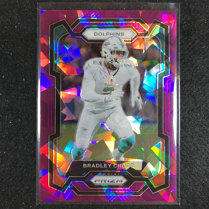 2023 Prizm Football Bradley Chubb Base Purple Ice 74/225