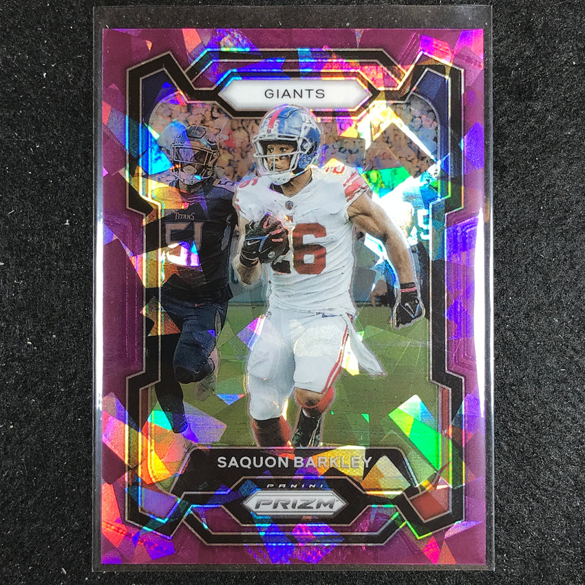 2023 Prizm Football Saquon Barkley Base Purple Ice 73/225