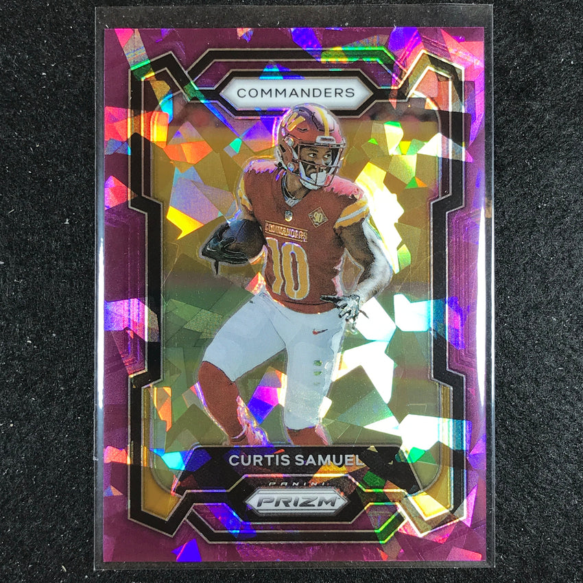 2023 Prizm Football Curtis Samuel Base Purple Ice 109/225