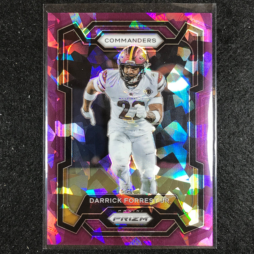 2023 Prizm Football Darrick Forrest Jr. Base Purple Ice 155/225