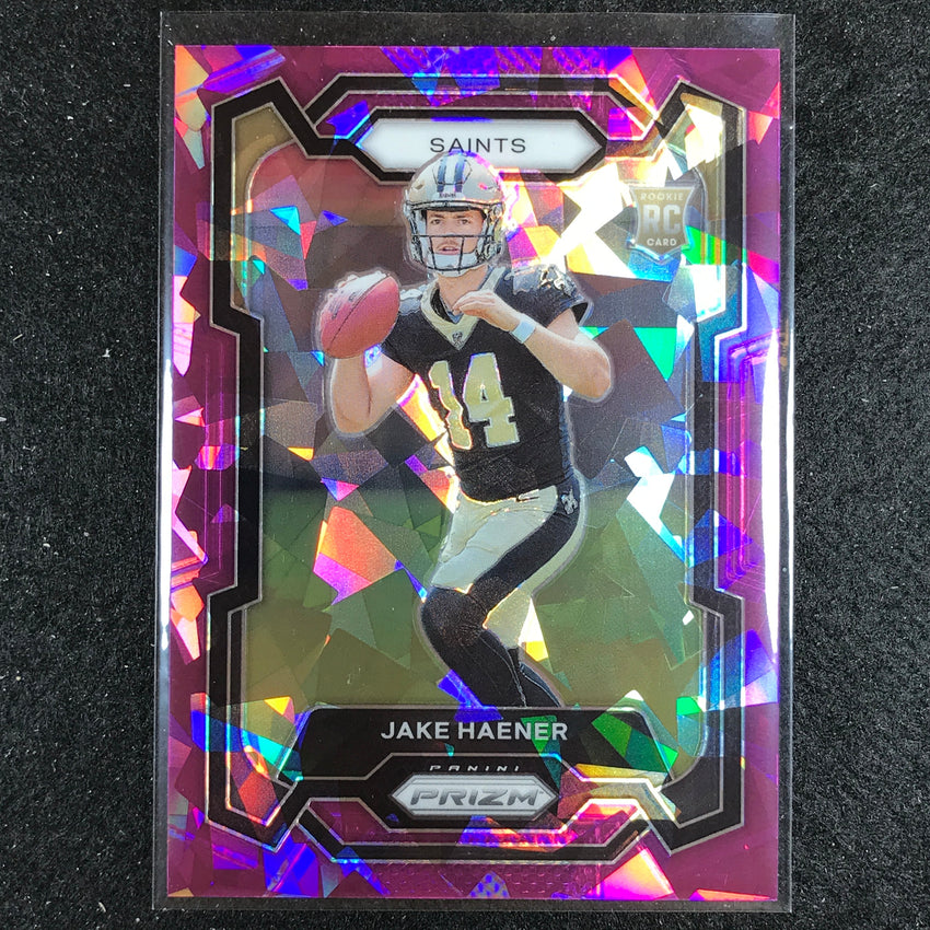 2023 Prizm Football JAKE HAENER Rookie Base Purple Ice 185/225
