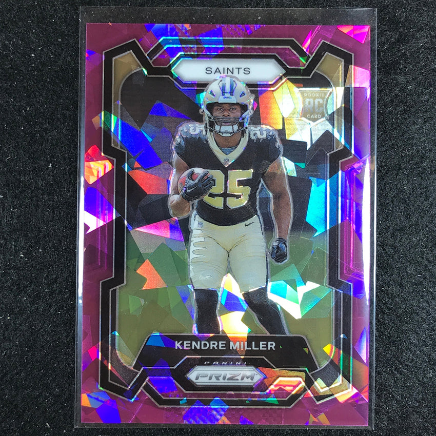 2023 Prizm Football Kendre Miller Rookie Base Purple Ice 137/225