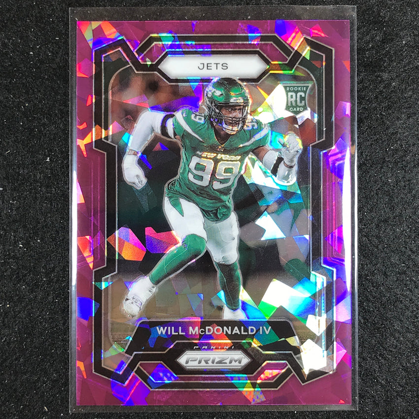 2023 Prizm Football Will Mcdonald Iv Rookie Base Purple Ice 112/225
