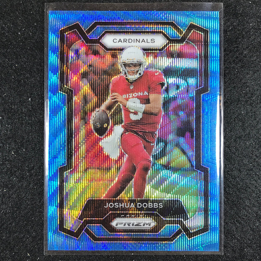 2023 Prizm Football Joshua Dobbs Base Blue Wave 195/199