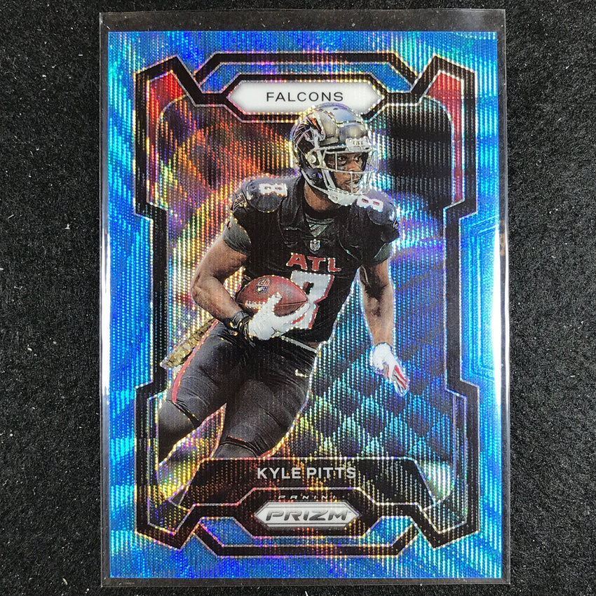 2023 Prizm Football Kyle Pitts Base Blue Wave 51/199