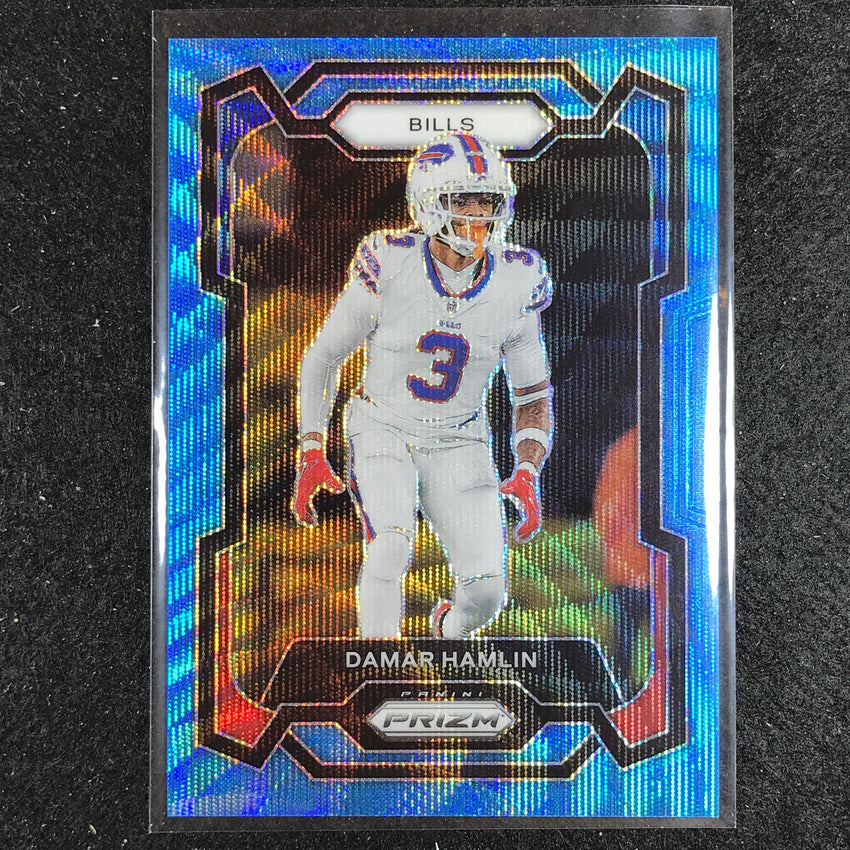 2023 Prizm Football Damar Hamlin Base Blue Wave 119/199