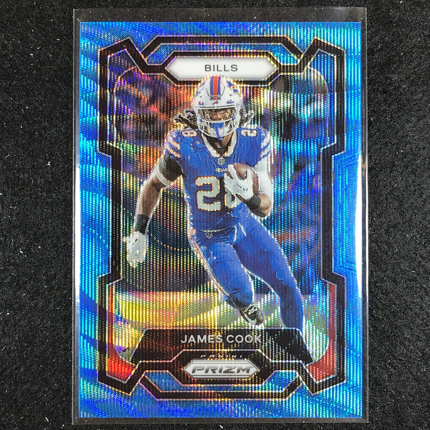 2023 Prizm Football James Cook Base Blue Wave 167/199