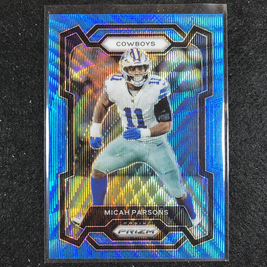2023 Prizm Football Micah Parsons Base Blue Wave 143/199