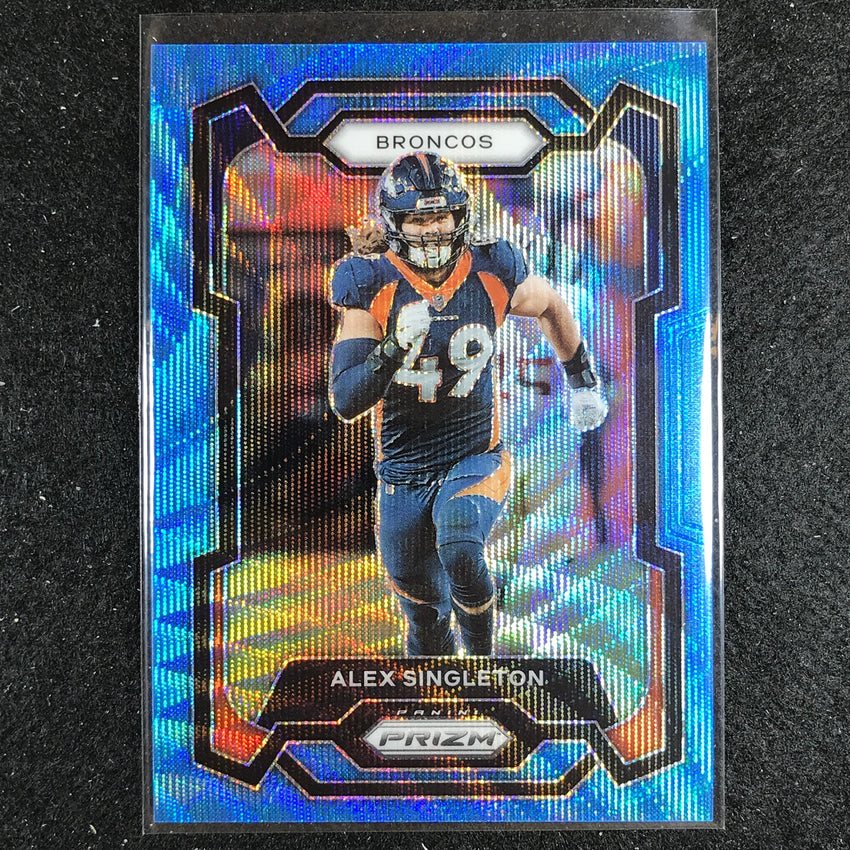 2023 Prizm Football Alex Singleton Base Blue Wave 40/199