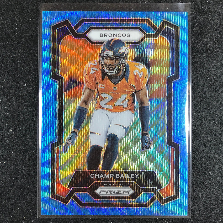 2023 Prizm Football Champ Bailey Base Blue Wave 99/199