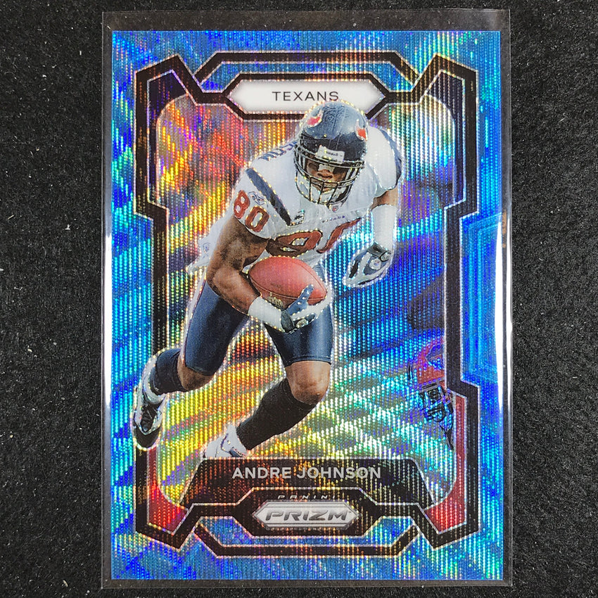2023 Prizm Football Andre Johnson Base Blue Wave 141/199