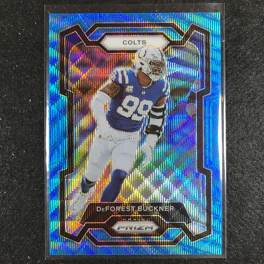 2023 Prizm Football Deforest Buckner Base Blue Wave 171/199