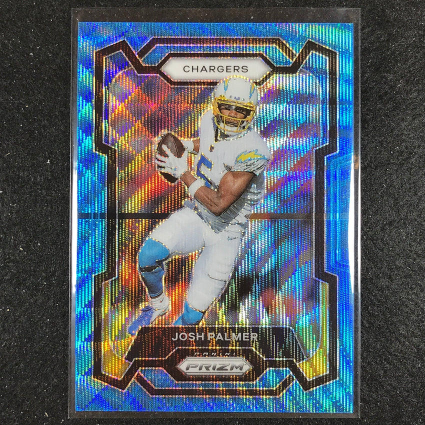 2023 Prizm Football Josh Palmer Base Blue Wave 45/199