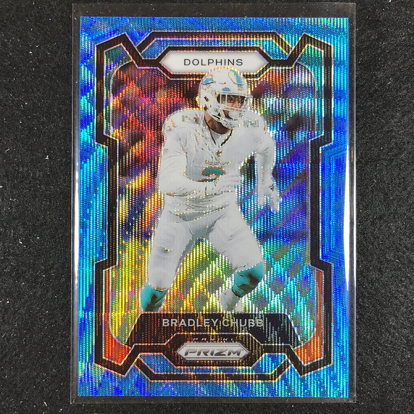 2023 Prizm Football Bradley Chubb Base Blue Wave 10/199