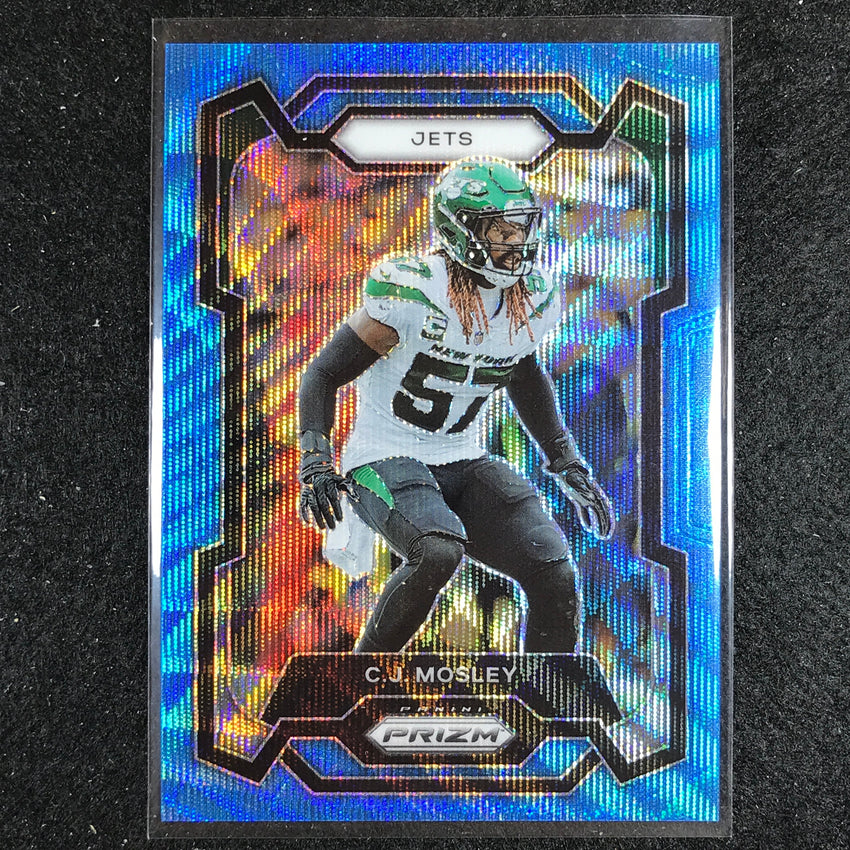 2023 Prizm Football C.j. Mosley Base Blue Wave 73/199