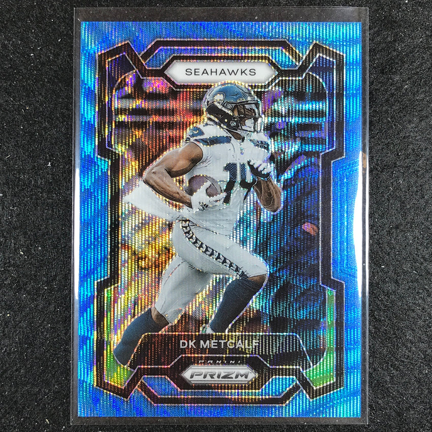 2023 Prizm Football Dk Metcalf Base Blue Wave 165/199