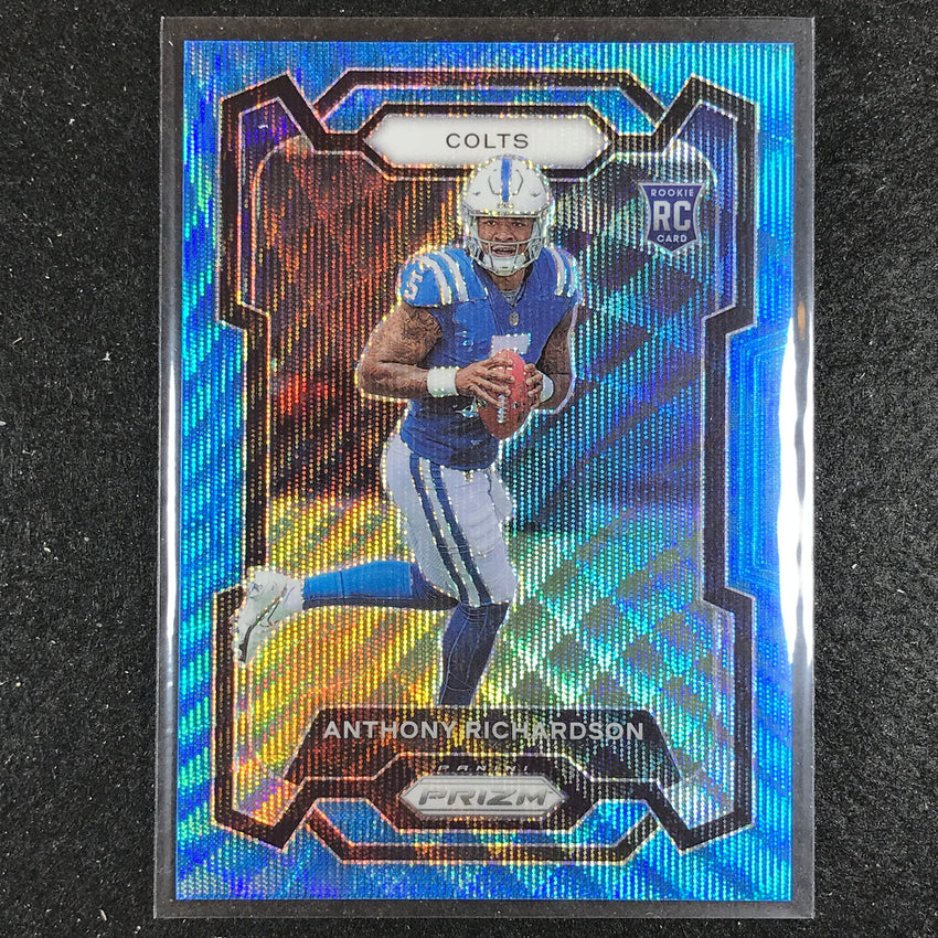 2023 Prizm Football Anthony Richardson Rookie Base Blue Wave 95/199